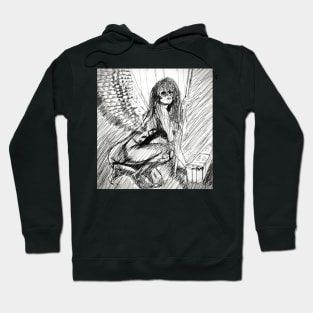 Drawing of an angel Hoodie